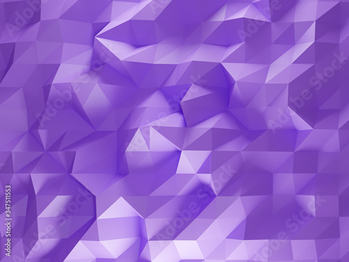 3D render  abstract background Geometric Polygon Wall