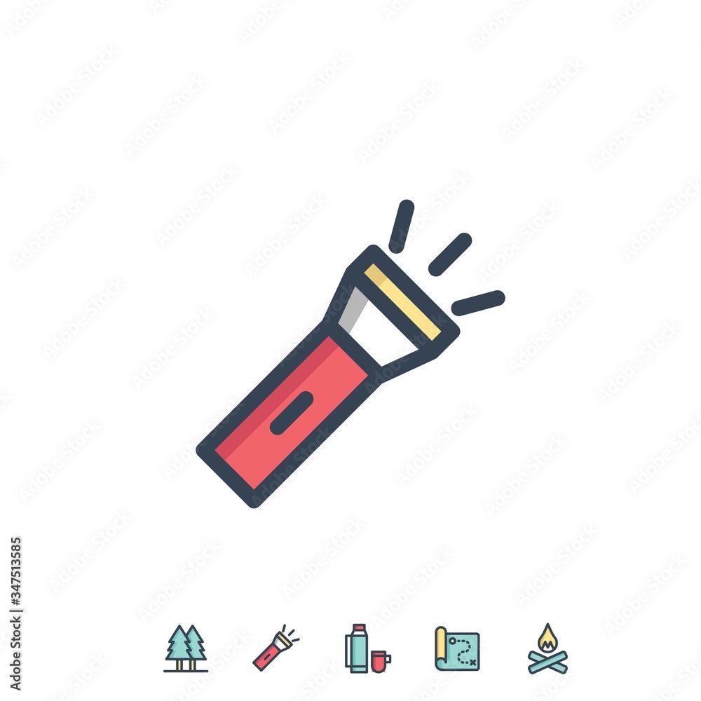 torch light icon vector illustration for website and graphic design torch light icon vector illustration for website and graphic design