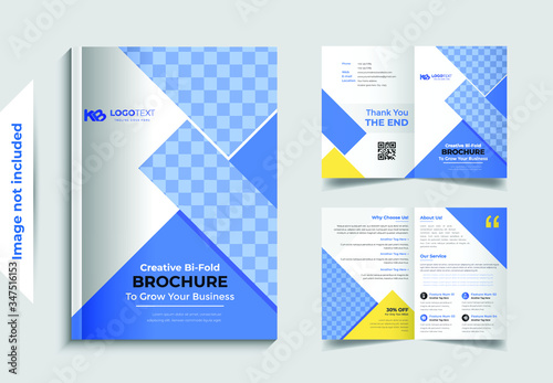 Bi-Fold Business Brochure Design Template