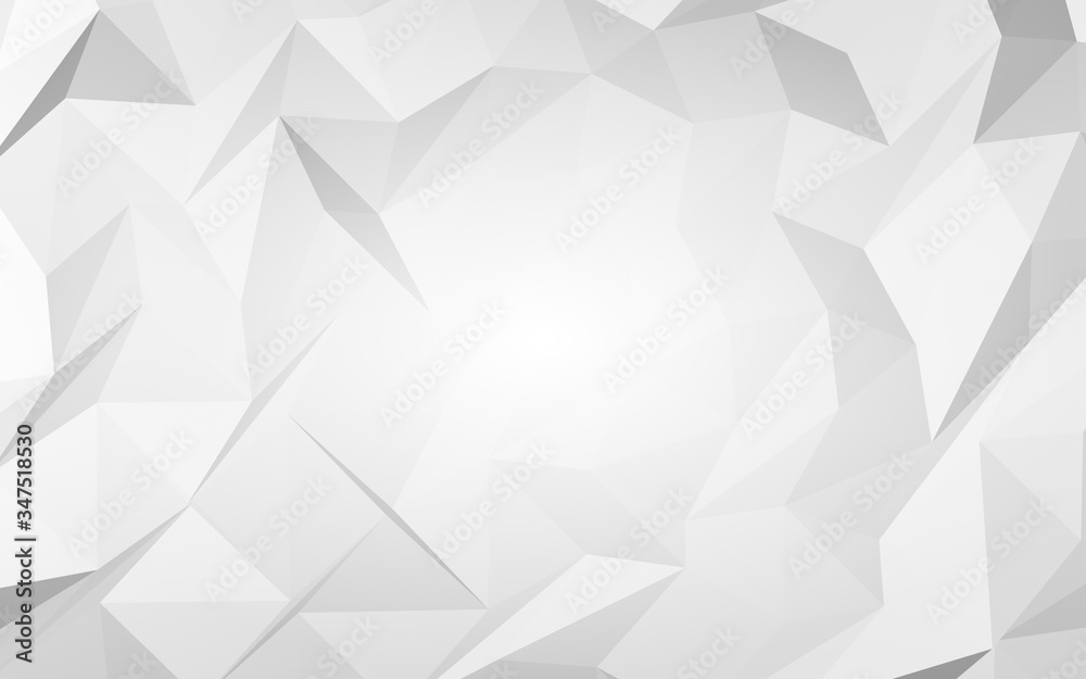 White abstract background. Lowpoly backdrop. Crumpled paper. 3D illustration White abstract background. Lowpoly backdrop. Crumpled paper. 3D illustration