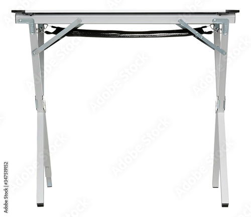 Folding table for garden, camping and travelling with clipping path