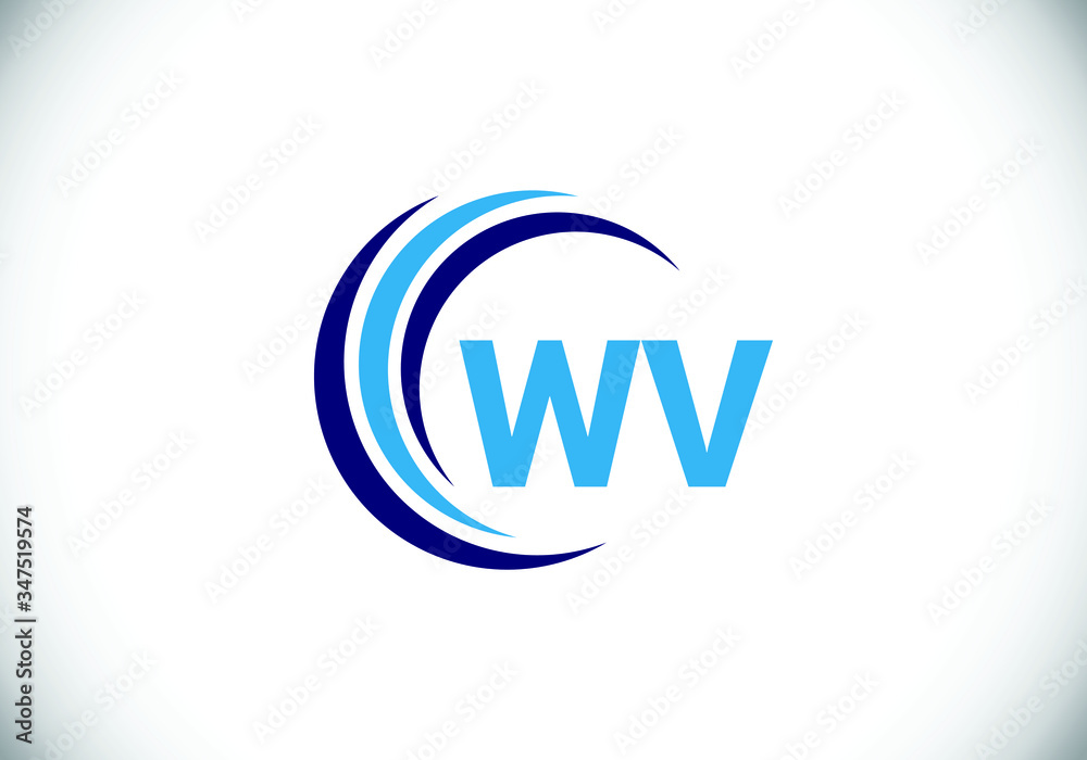 Initial Monogram Letter W V Logo Design Vector Template. Graphic Alphabet Symbol for Corporate Business Identity Initial Monogram Letter W V Logo Design Vector Template. Graphic Alphabet Symbol for Corporate Business Identity