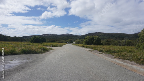 Road in an Australian National Park on the west coast