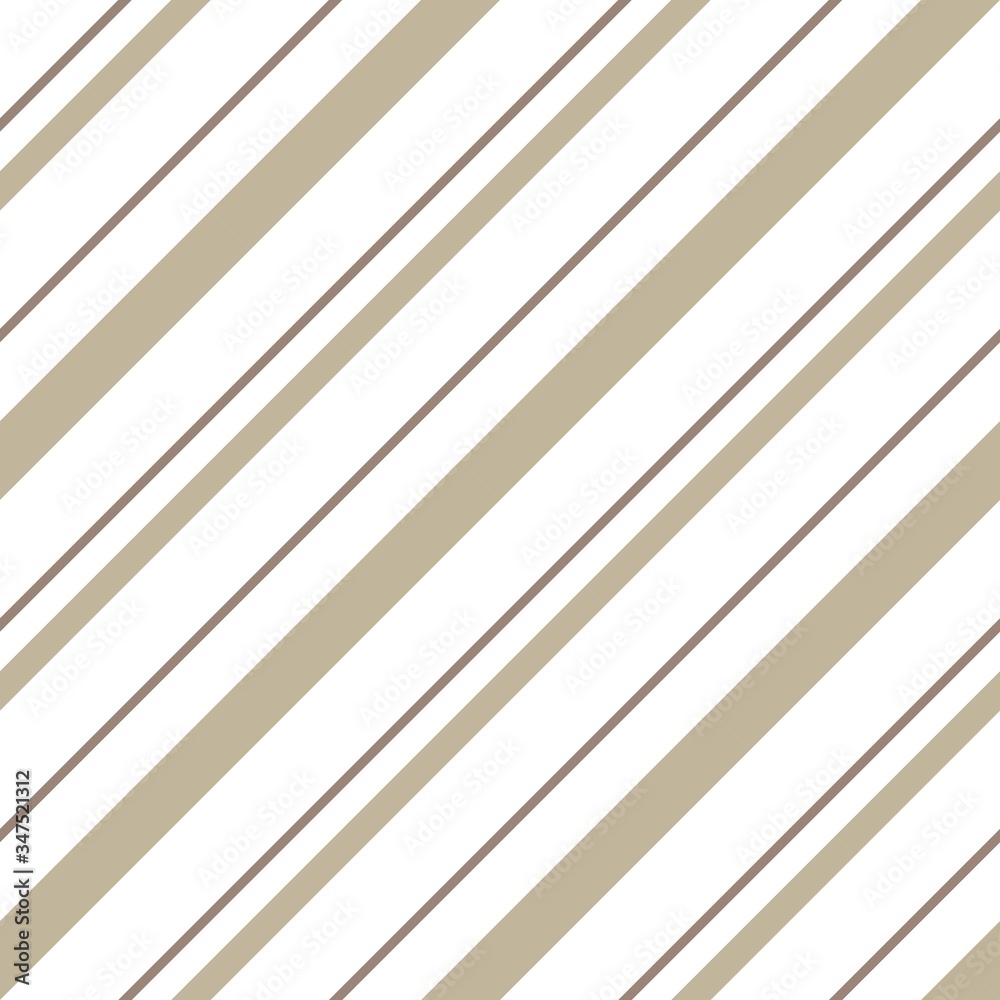 Fototapeta Brown Taupe Stripe seamless pattern background in diagonal style