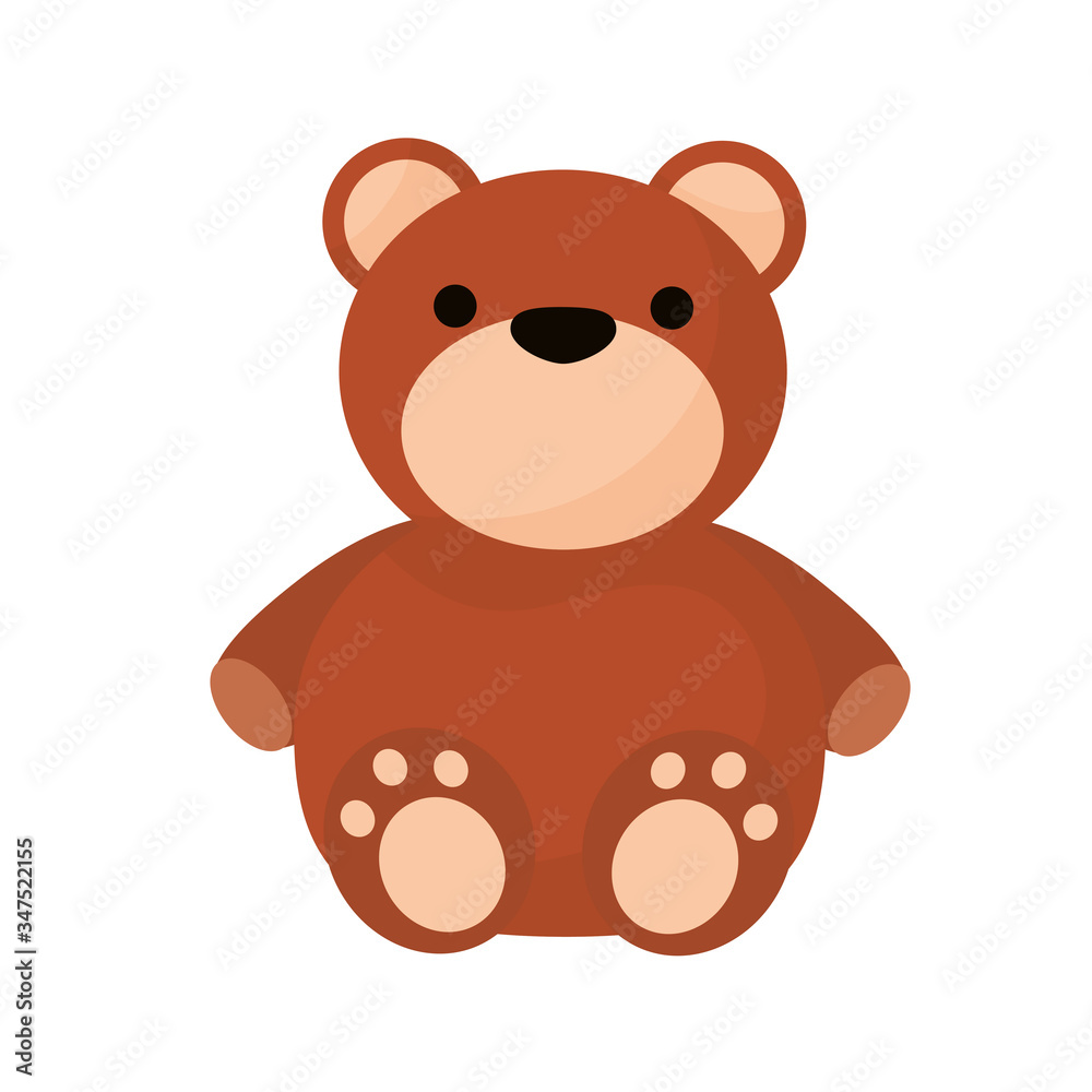 bear teddy child toy isolated style icon bear teddy child toy isolated style icon