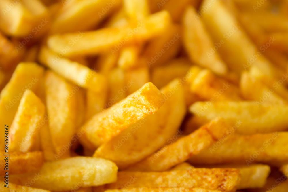 French fried potatoes background French fried potatoes background