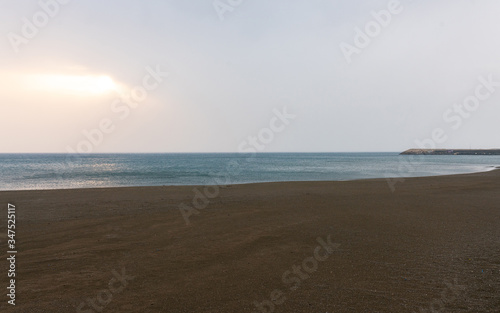 Fototapeta Naklejka Na Ścianę i Meble -  Cevlik Beach: tenth longest beach in the world, second longest beach in Turkey