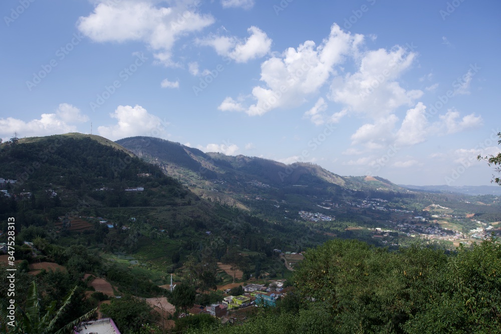 Fototapeta premium View from top of the hill