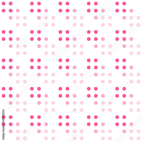 seamless pattern with pink dots