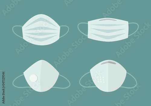 Cartoon drawing nose mask Is a vector or illustration Can be used with various media and designs.