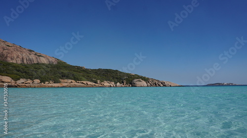 Beautiful clear blue water in Western Australia, Esperance