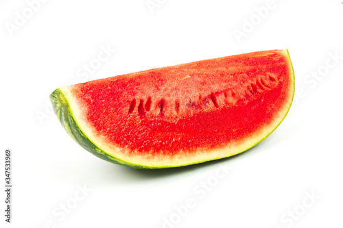 red watermelon on a white background