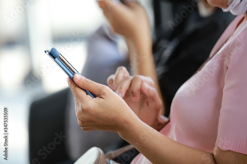 Lifestyle woman use mobile phone