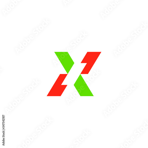 X Letter logo template