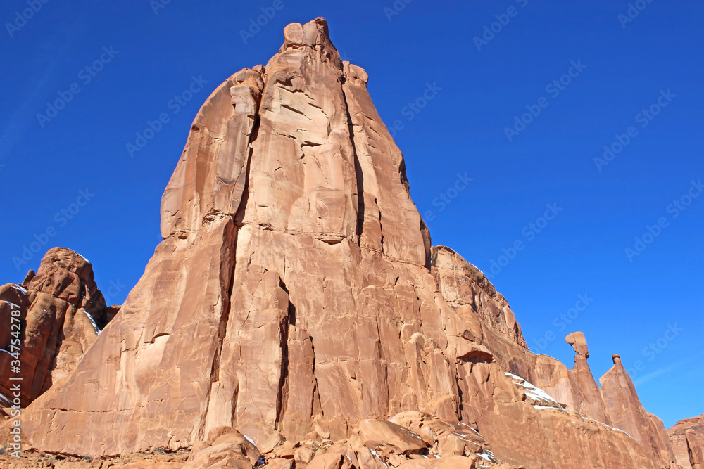 Fototapeta premium Rock formations in the Arches national Park, Utah 