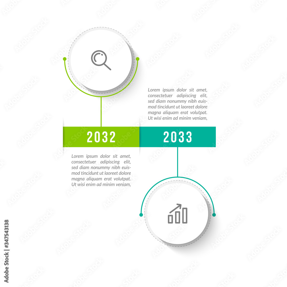 Minimal infographic template design with numbers 2 options or steps. Minimal infographic template design with numbers 2 options or steps.