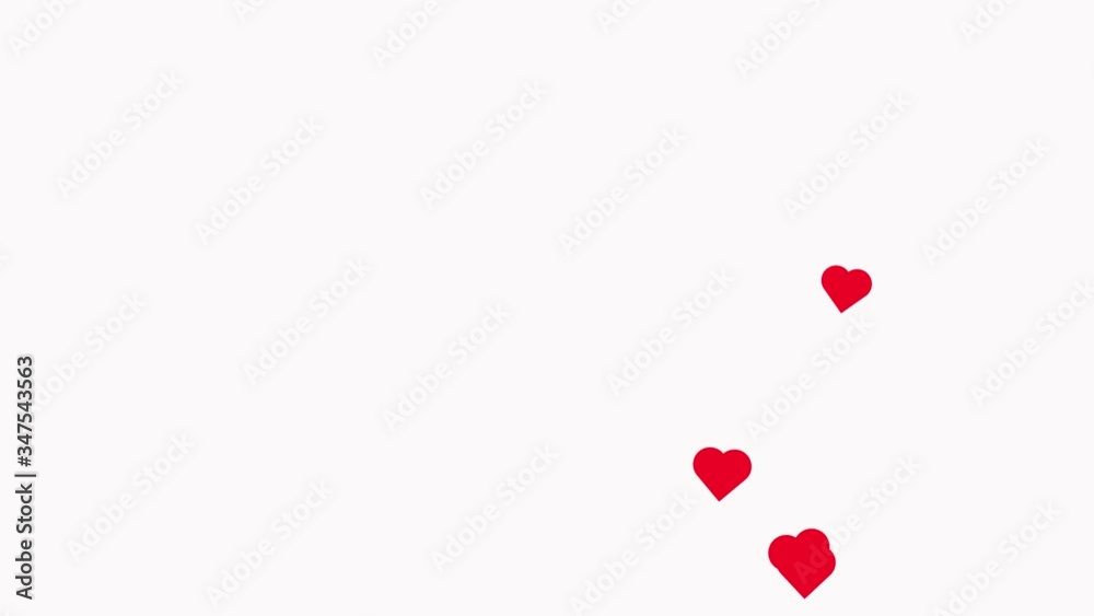 Hearts “like” of social networks fly out of the bottom right of the screen. Icons dynamically resize. Hearts “like” of social networks fly out of the bottom right of the screen. Icons dynamically resize.