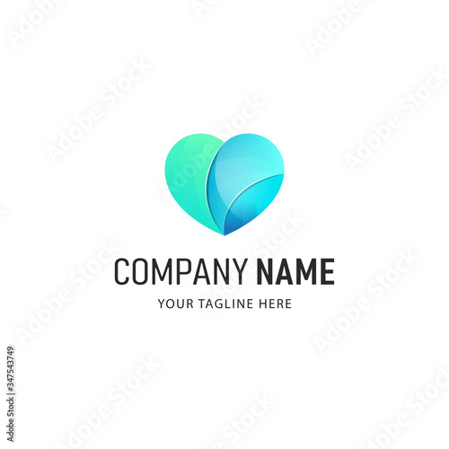 Colorful Hearth Logo Design vector Illustration 