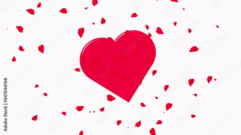 The big red heart is full of love in all directions. The big red heart is full of love in all directions.