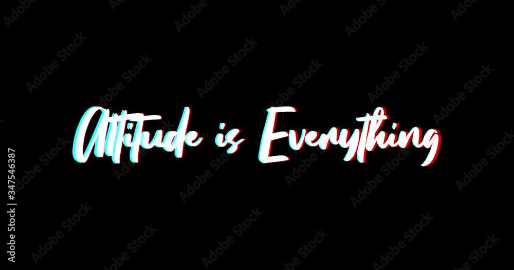 Attitude is Everything Text Glitch Effect Animation on Black Background
-4K Resolution Attitude is Everything Text Glitch Effect Animation on Black Background
-4K Resolution