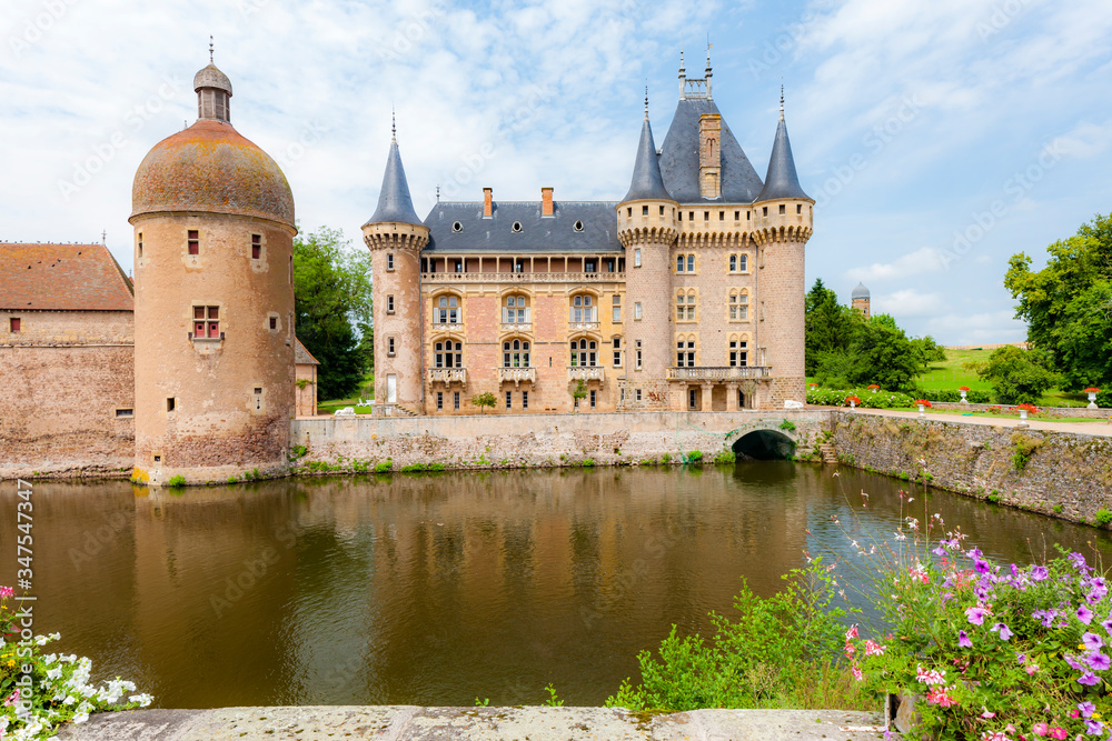 Fototapeta premium Chateau de la Clayette, Burgundy, France