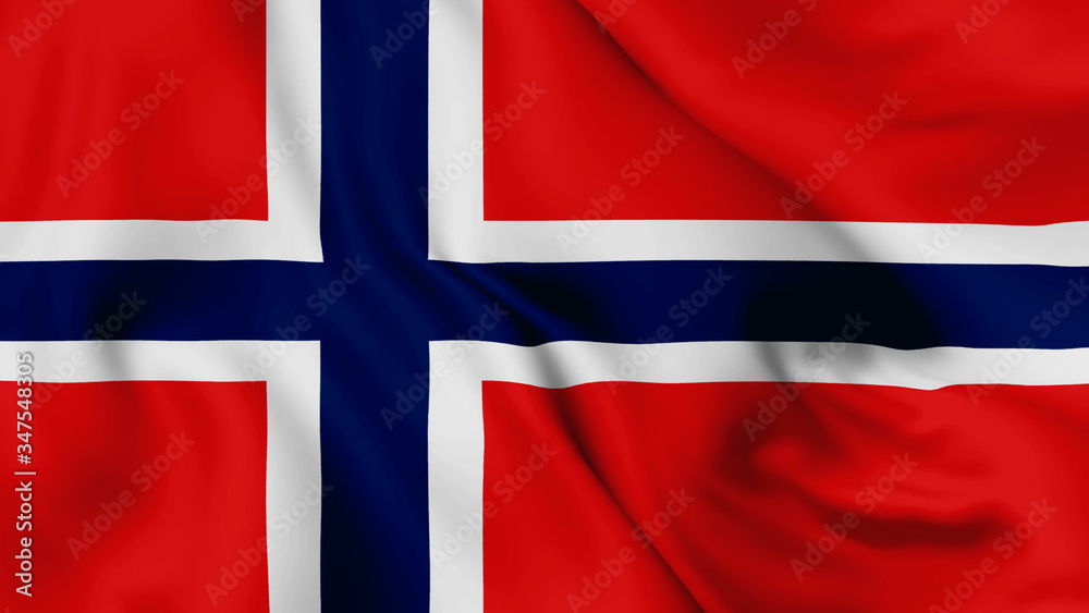 Norway flag is waving 3D animation. Norway flag waving in the wind. National flag of Norway. Norway flag is waving 3D animation. Norway flag waving in the wind. National flag of Norway.