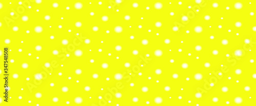 Yellow pea banner with gradient. Polka dot pillow blurred
Pattern.