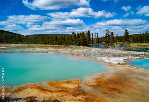 Milky Hot Spring in Yellowstone