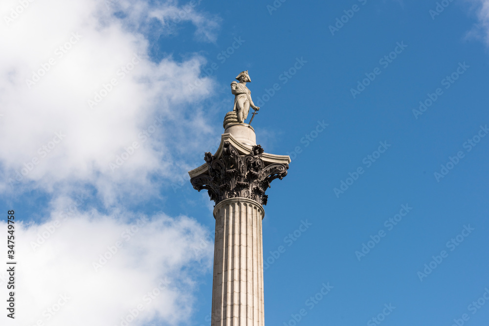 Nelson's column, Trafalgar Square, London Nelson's column, Trafalgar Square, London