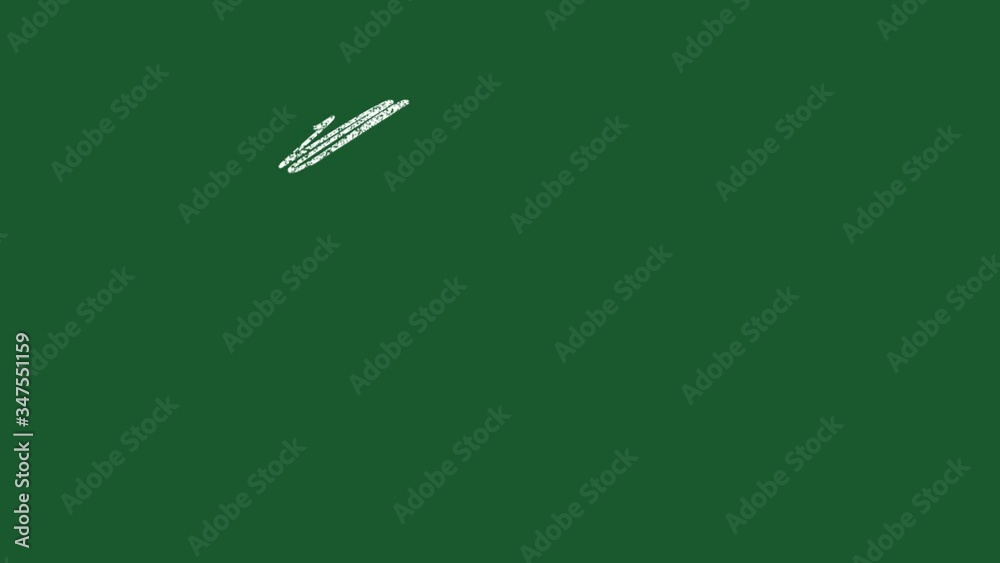 Animation of drawing a heart symbol with white chalk on a green school blackboard. Four options. Animation of drawing a heart symbol with white chalk on a green school blackboard. Four options.