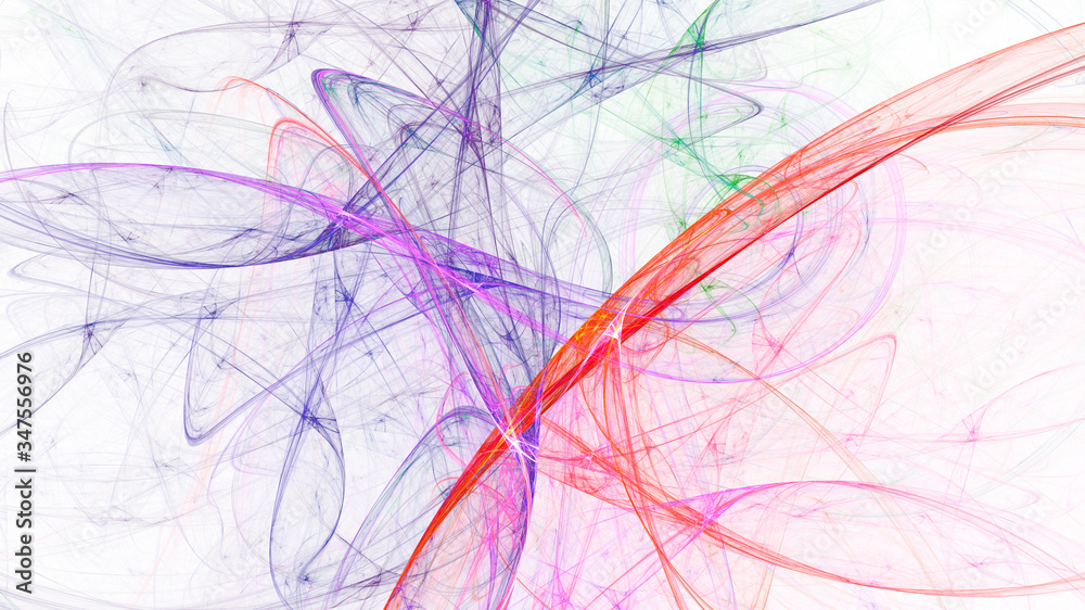 Obraz premium 3D rendering abstract fractal light background