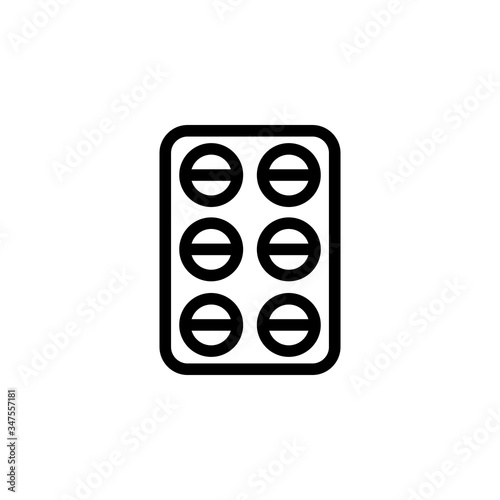 pill flat icon vector logo design trendy