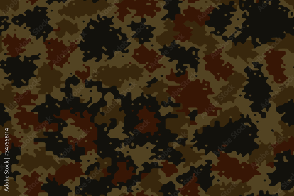 Full seamless abstract military camouflage skin pattern vector for decor and textile. Army masking design for hunting textile fabric printing and wallpaper. Design for fashion and home design.