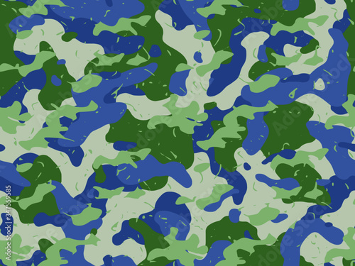 Full seamless camouflage texture skin pattern vector for military textile. Usable for Jacket Pants Shirt and Shorts. Dirty army camo masking design for hunting fabric print and wallpaper. 