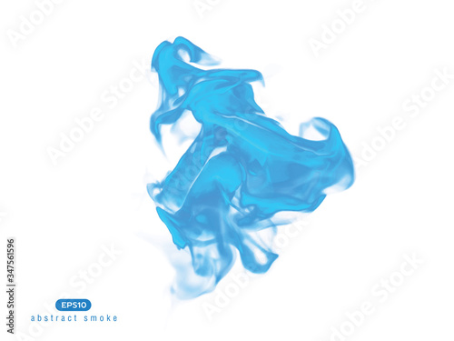 Abstract vector illustration of inky shape.