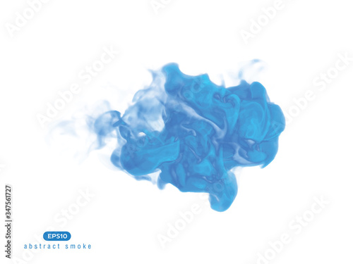 Abstract vector illustration of inky shape.
