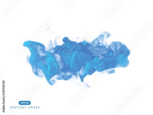 Abstract vector illustration of inky shape.