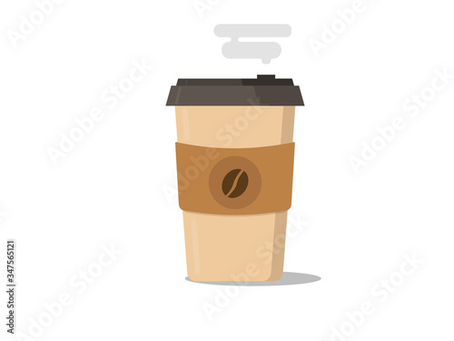 a glass of hot coffee