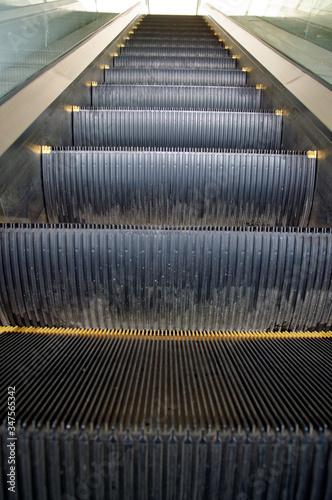 escalator in subway