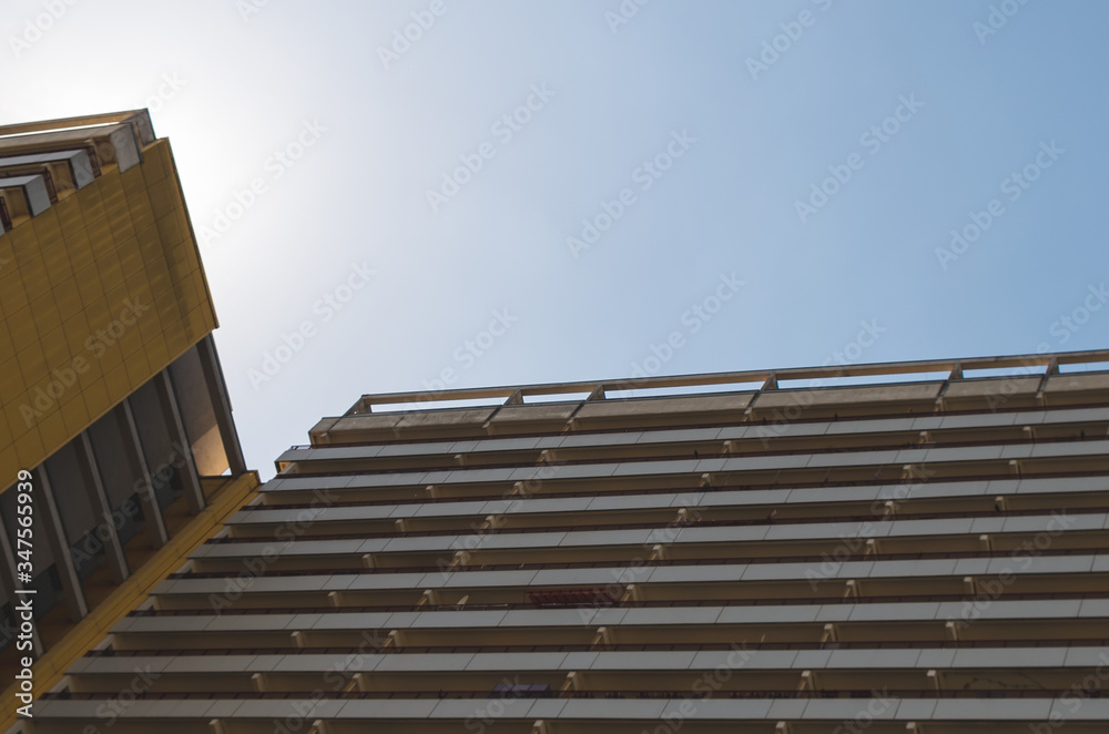Low Angle View of Building against Clear Sky Low Angle View of Building against Clear Sky