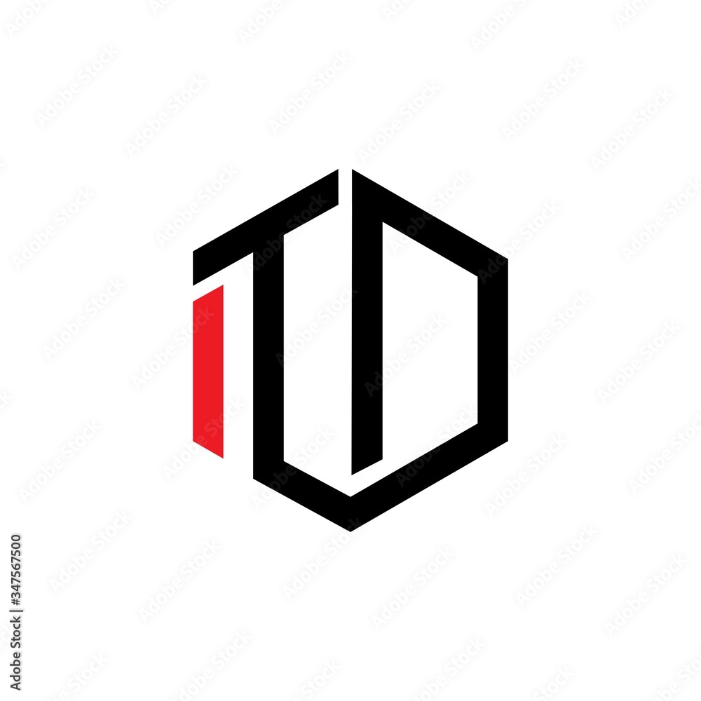 Creative minimal Letter ITD logo design vector. Creative minimal Letter ITD logo design vector.