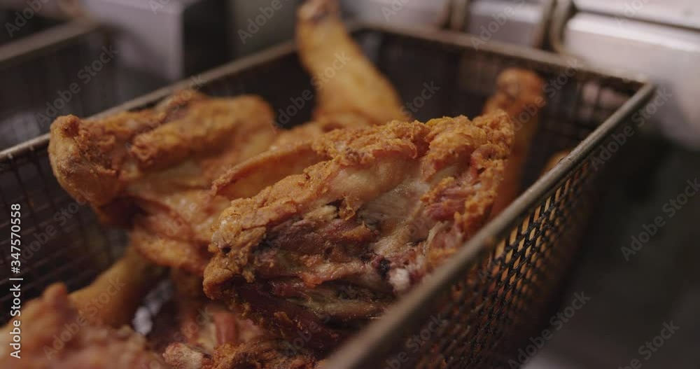 Close up of fired chicken Close up of fired chicken