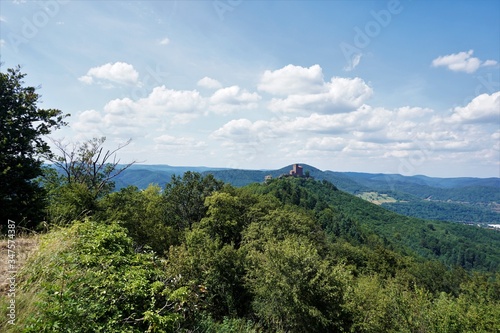 Dramatic landscape in the Trifels area of Rhineland Palatinate