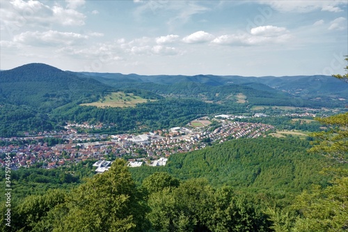 Fototapeta Naklejka Na Ścianę i Meble -  Beautiful view over the village Annweiler am Trifels