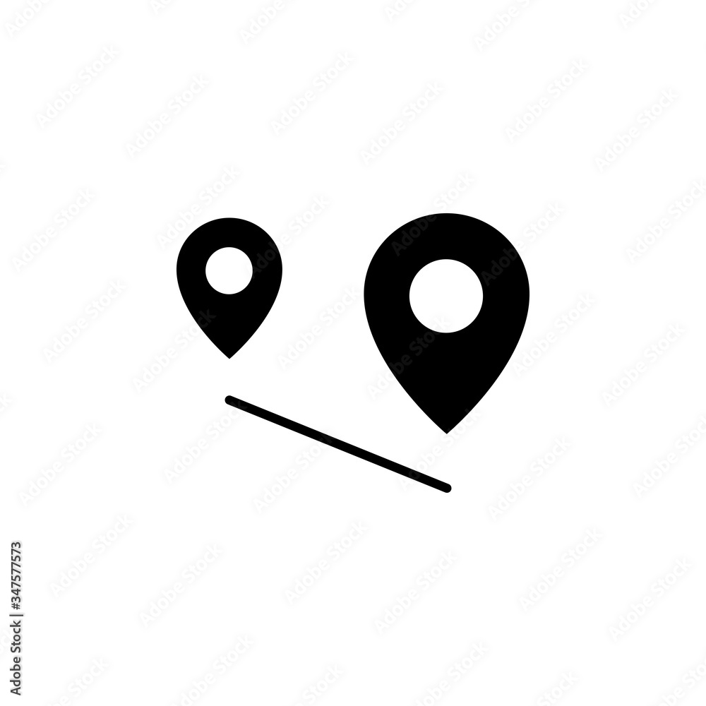 pinned location flat icon vector logo design trendy pinned location flat icon vector logo design trendy