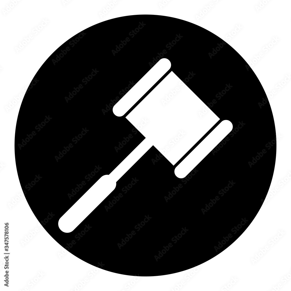 Hammer simple icon. Flat desing Hammer simple icon. Flat desing