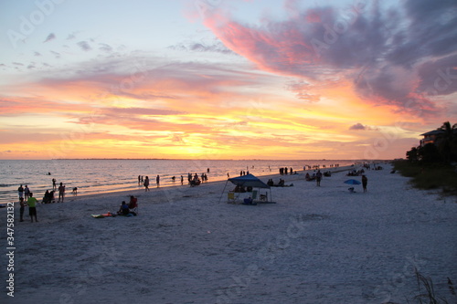 Sunset at the beach