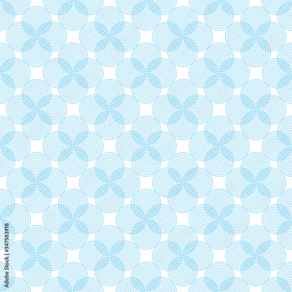 Abstract spiral circle swirls Seamless pattern background. Stock Vector illustration Abstract spiral circle swirls Seamless pattern background. Stock Vector illustration