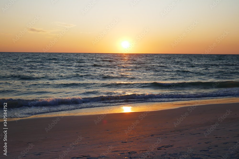 Sunset at the beach 