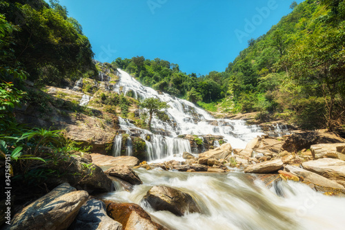 MAE YA Waterfall,the biggest waterfall and beautiful in northern of Thailand